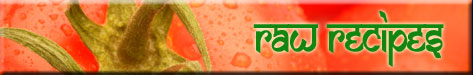Raw recipes banner